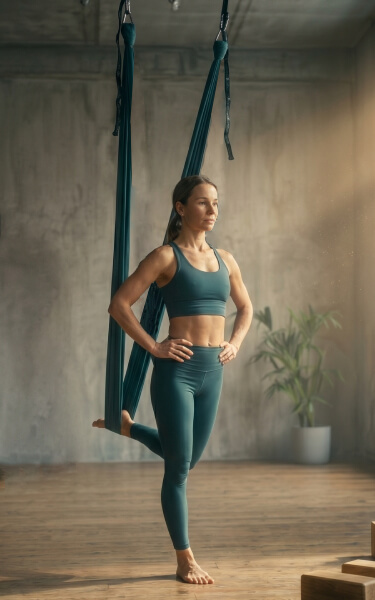 Mathimata Aerial Beginners yoga studio xaidari